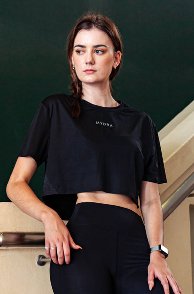 Trinity Fitted Tee | Kydra Activewear Singapore | Lightweight Cropped Top