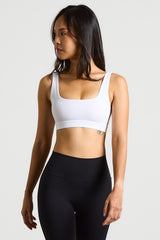 Scoop Neck Bra - KYDRA #color_White